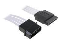 BitFenix Molex till SATA adapter - 45cm - Vit