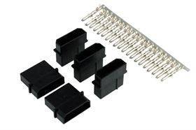 Phobya 4-Pin Molex (incl. pins) - Hane - 5 st. - Svart