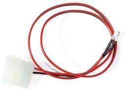 LED 5mm - Röd - 4-pin Molex